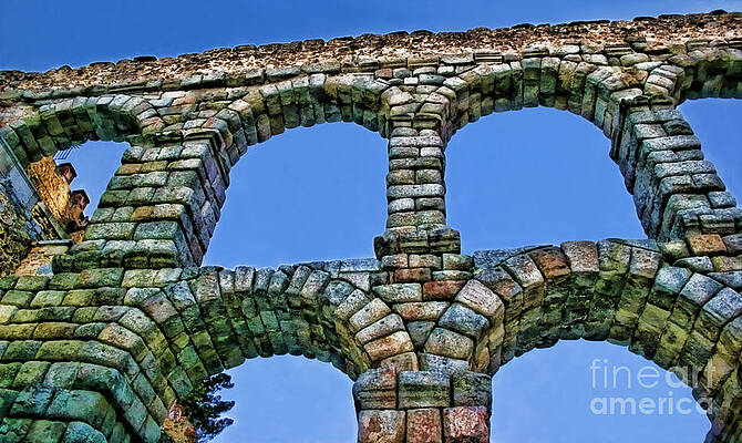 Segovia Aqueducts Blue by Diana Sainz by Diana Raquel Sainz Segovia Aqueducts Blue by Diana Sainz by Diana Raquel Sainz
