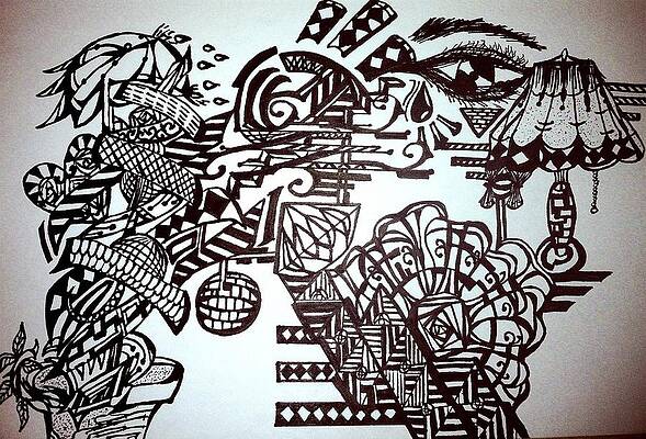 Wall Art - Drawing - Self Expression by Zephaniah Dacanay
