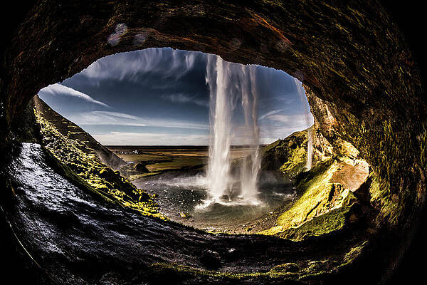 Wall Art - Photograph - Seljalandsfoss Waterfall In Iceland by Tim Martin