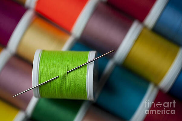 Multicolored Yarn in Basket #3 Photograph by Jim Corwin - Pixels