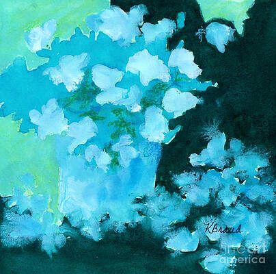 Wall Art - Painting - Shades of Green and Light by Kathy Braud