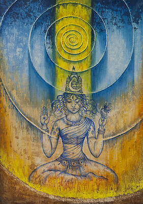 Wall Art - Painting - Shakti by Vrindavan Das