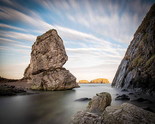 Wall Art - Photograph - Sheep Island - Ballintoy by Nigel R Bell