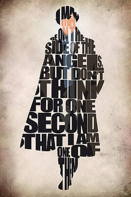 Wall Art - Digital Art - Sherlock - Benedict Cumberbatch by Inspirowl Design