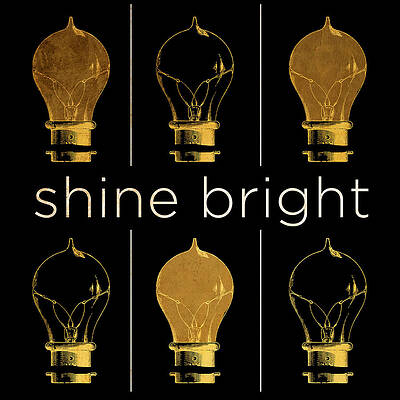 Wall Art - Digital Art - Shine and Illuminate I by South Social Studio
