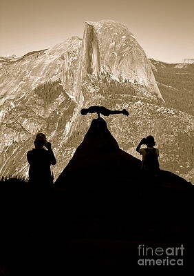 Showing off at Half Dome in Yosemite National Park by Lisa Billingsley Showing off at Half Dome in Yosemite National Park by Lisa Billingsley