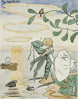 Wall Art - Painting - Sick love by Theodor Kittelsen