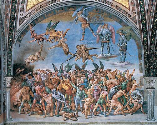 Wall Art - Photograph - Signorelli Luca, The Last Judgment. The by Everett