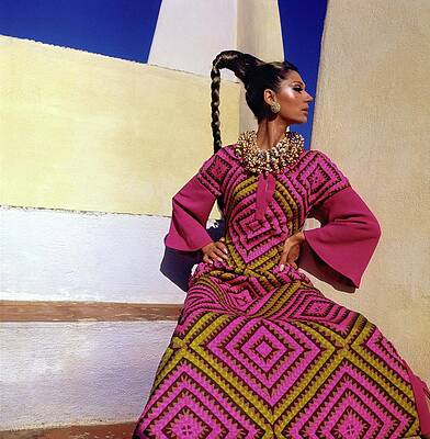 Wall Art - Photograph - Simone D'aillencourt Wearing Princess Luciana by Henry Clarke