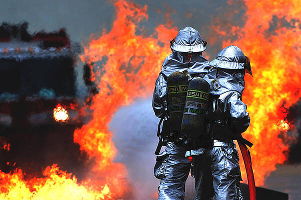 Wall Art - Photograph - Simulated C-130 Hercules Crash, Osan by Science Source