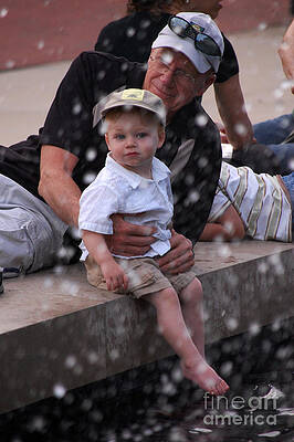 Sitting by the fountain by Susan Montgomery Sitting by the fountain by Susan Montgomery