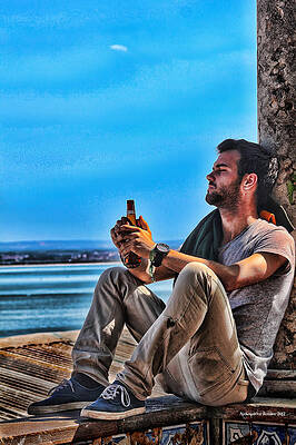 Wall Art - Photograph - Sitting On A Dock...V2 by Aleksander Rotner