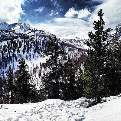 Wall Art - Photograph - Skiing In The Italian Alps In Claviere by Carl Edge