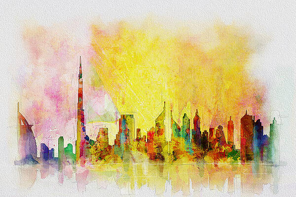 Wall Art - Painting - Skyline Collage  by Corporate Art Task Force