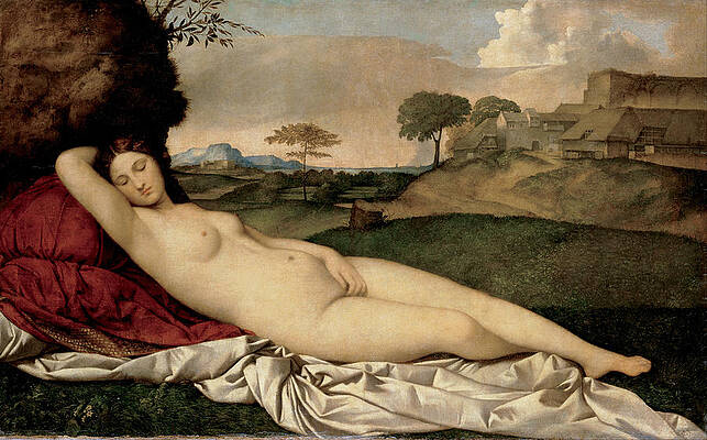 Sleeping Venus Print by Giorgione