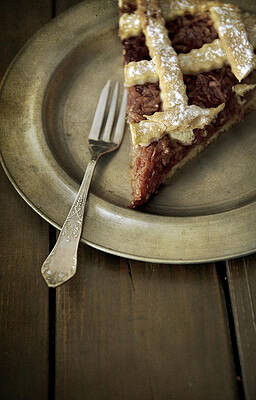 Wall Art - Photograph - Slice of apple pie by Jaroslaw Blaminsky