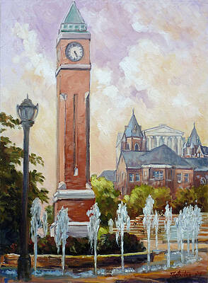 Clock Tower Paintings | Fine Art America