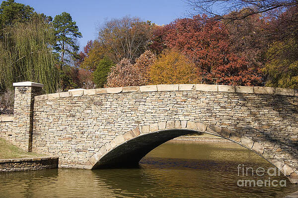 Wall Art - Photograph - Small Bridge at a Park by Jill Lang