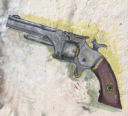 Wall Art - Painting - Smith and Wesson Number 1 2nd Issue by Kevin Callahan