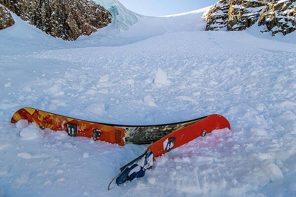 Wall Art - Photograph - Snapped Splitboard Dug Out Of An by Johnathan Ampersand Esper