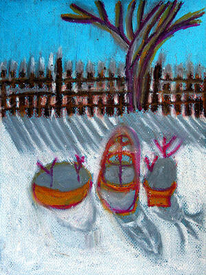 Wall Art - Drawing - Snow-Covered by Vadim Levin