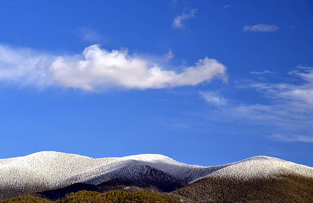 Snow Dusted Hills at Tesuque NM by Karl Moffatt Snow Dusted Hills at Tesuque NM by Karl Moffatt