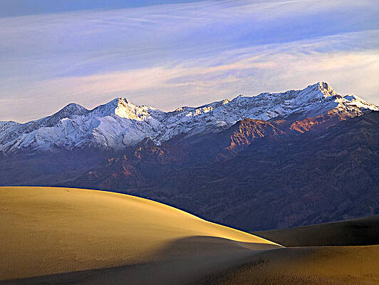 Wall Art - Photograph - Snow on the Grapevine Range.  by Joe Schofield