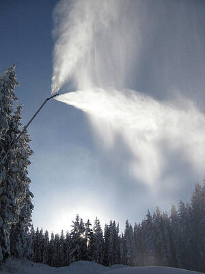 Wall Art - Photograph - Snowmaking In The Fall by Topher Donahue