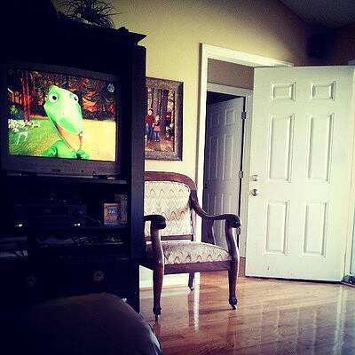 Wall Art - Photograph - Snuggin'n On The Couch With Evey by Chris Morgan