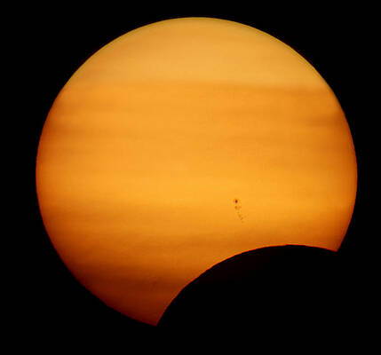 Wall Art - Photograph - Solar Eclipse 2012 by Jason Politte