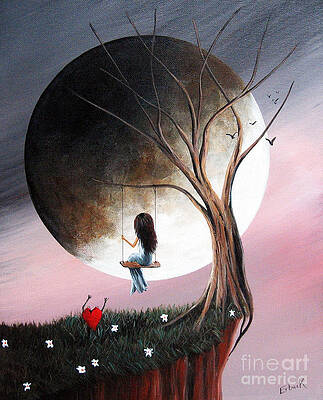 Sometimes She Just Wants To Be Alone by Shawna Erback by Moonlight Art Parlour
