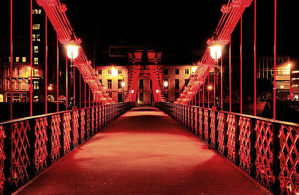 Wall Art - Photograph - South Portland Street Suspension Bridge by Grant Glendinning