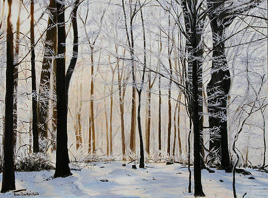 Sparkling Trees of Winter by Sue Birkenshaw
