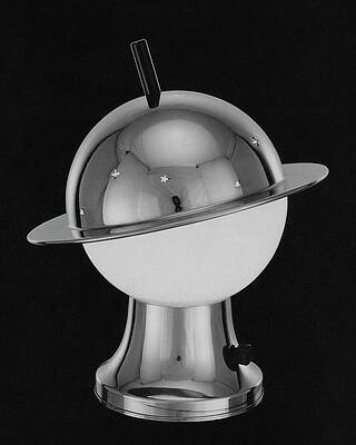 Wall Art - Photograph - Spherical Lamp With Chromium Base by Martinus Andersen