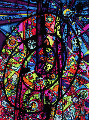 Wall Art - Drawing - Spiral Night by Joey Gonzalez