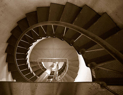 Spiral Stairs at Point Arena Lighthouse by Daniel Woodrum Spiral Stairs at Point Arena Lighthouse by Daniel Woodrum