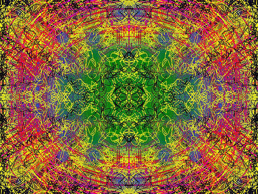 Spirograph Spiral Digital Art by Karin Kuhlmann - Pixels