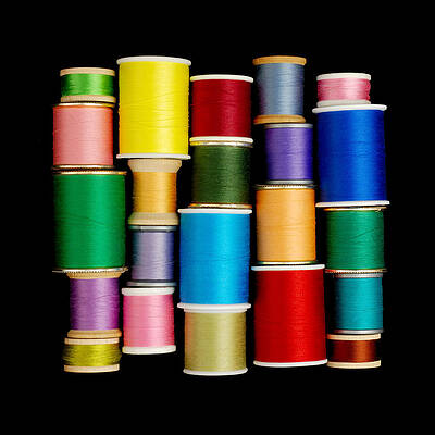 Wall Art - Photograph - Spools of Thread by Jim Hughes