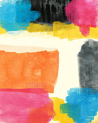Wall Art - Painting - Spring Forward- Colorful Abstract Painting by Linda Woods