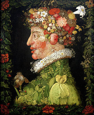 Wall Art - Painting - Spring, From A Series Depicting The Four Seasons by Giuseppe Arcimboldo