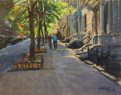 Spring Morning on West 85th Street by Peter Salwen Spring Morning on West 85th Street by Peter Salwen