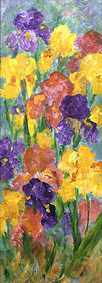 Wall Art - Painting - Springtime Iris by Sally Quillin