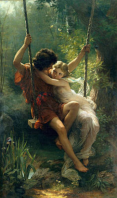 Springtime Print by Pierre Auguste Cot