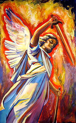 Wall Art - Painting - St. Michael by Sheila Diemert