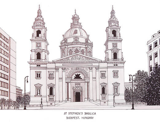 St Stephens Basilica by Frederic Kohli St Stephens Basilica by Frederic Kohli