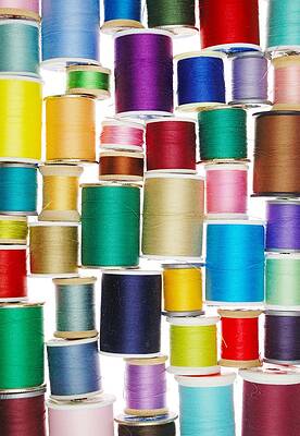 Wall Art - Photograph - Spools of Thread #3 by Jim Hughes