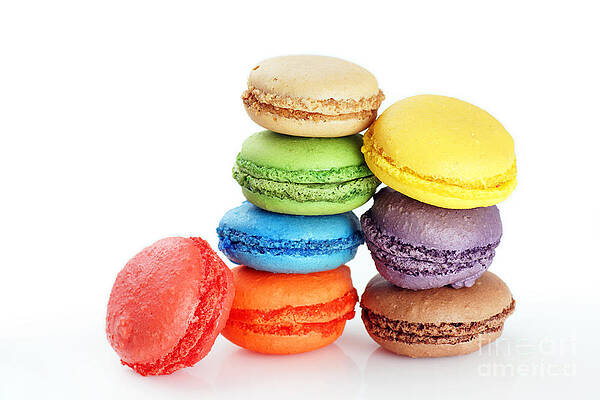 Wall Art - Photograph - Stacked macaroons by Sylvie Bouchard