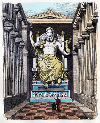 Wall Art - Photograph - Statue Of Zeus At Olympia by Science Photo Library