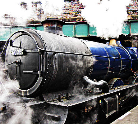 Steam train under the railway bridge by Tom Conway Steam train under the railway bridge by Tom Conway