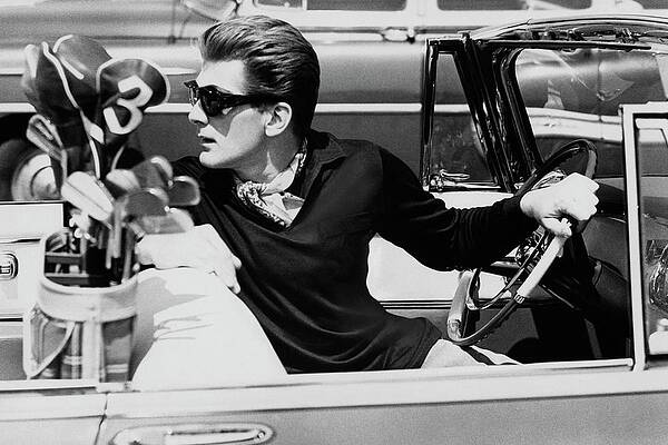 Wall Art - Photograph - Steve Holland In A Chrysler New Yorker by Paul Himmel